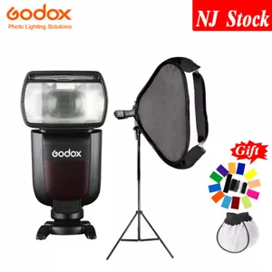 Luz de flash Godox TT685II-C 2.4G TTL Speedlite Fr Canon + 60 * 60 cm Softbox + soporte de 2 m - Imagen 1 de 12