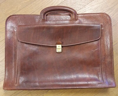 Leather business bag MAN - The Bridge (Italy Firenze) NEW - Image 1 of 4