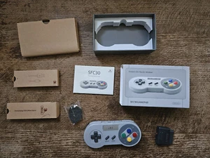 SNES - 8BITDO SFC 30 BLUETOOTH WIRELESS CONTROLLER JOYPAD & RECEIVER LIB2 SWITCH - Picture 1 of 5