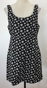 AFENDS SIZE 12 WOMENS BLACK PASCALE PRINT HEMP COTTON MINI DRESS BRAND NEW - Picture 1 of 13