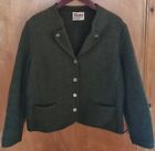 Original Distler Trachten Womens Jade Loden Wool Jacket Bavaria p2p 22.5ins