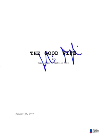 JULIANNA MARGULIES SIGNED GOOD WIFE PILOT SCRIPT BECKETT BAS AUTOGRAPH AUTO Cover