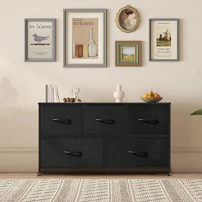 ZUNMOS Cómoda de 5 Cajones Organizador Almacenamiento para Dormitorio Armario Guardería Pasillo Foto 1 de 4