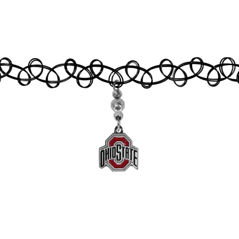 Ohio State Buckeyes Knotted Choker Necklace (NCAA) Licensed Jewelry Cover