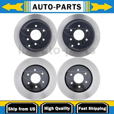 Rotor de freio a disco dianteiro traseiro 4 peças para 2005-2019 Nissan Frontier 4.0L - Imagem 1 de 4