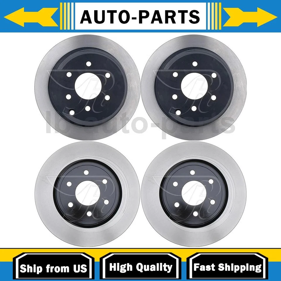 Rotor de freno de disco delantero trasero 4 piezas para Nissan Frontier 2005-2019 4,0 L Foto 1 de 4