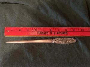 Vintage 9" Letter Opener Lars Co. Rubber & Metal Marking Devices LA California - Imagen 1 de 12