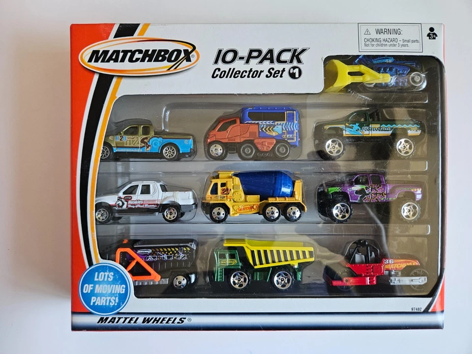 Matchbox Collector Pack 10 Pack Set MATTEL WHEELS SET #1 Dump Cement Bull Truck - Image 1 of 1