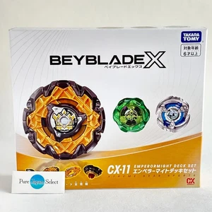 Beyblade X CX-11 Emperor Might Deck Set Takara Tomy Toy NUEVO de JAPÓN para regalo - Imagen 1 de 9