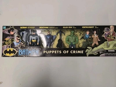 Batman Puppets Of Crime 4-pk Ventrílocuo y Cocodrilo Scarface 2002 Sellado. Foto 1 de 4