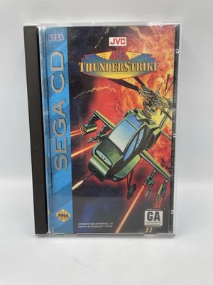 AH-3 Thunderstrike (Sega CD) JVC Classic Flight Simulator Complete In Box - Image 1 of 4