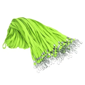 47cm Lanyards Bulk, 100pcs Teacher Lanyards for ID Badges Keys Badge, Green - Photo 1/6