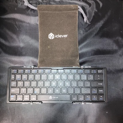 iClever wireless keyboard folding flat-screen full-size wireless - Image 1 of 4