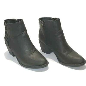 Patrizia by Spring Botín Paso Cuero NEGRO 2,25" Tacón Cremallera Talla 9 Tacones - Imagen 1 de 10