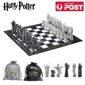 Harry Potter Wizard Chess Board Set Handmade Official Warner Brothers Game Toy - Picture 1 of 5