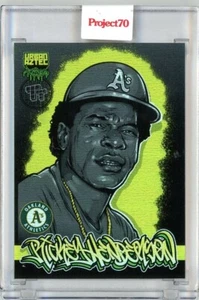 2021 TOPPS PROJECT 70 - RICKEY HENDERSON BY TOY TOKYO - RAINBOW FOIL 02/70 #348 - Picture 1 of 2