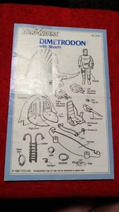 Dino Riders Dimetrodon Instruction Manual English Tyco 1988 Rulon Parts Shado - Picture 1 of 2