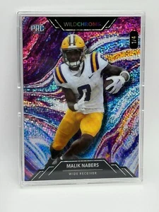 2023 Wild Card Wildchrome Malik Nabers Paint Promo Pre Rookie 1/4 LSU Giants - Picture 1 of 2