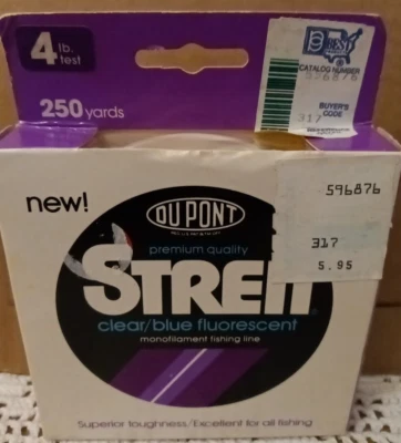 Stren 4lb Test 250 Yards Clear Blue Fluorescent Fishing Line Reel Fill Pak - Image 1 of 4