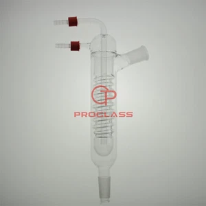 Condensador Friedrichs de vidrio de laboratorio con conexiones de manguera extraíbles, junta superior 29/42 - Imagen 1 de 1