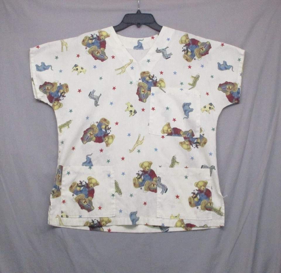 Cherokee 多色 Y2K 磨砂上衣 V 领女式 L 码 — 第 1/4 张图片