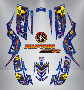 Yamaha Raptor 660 2001-2005 Kit Gráficos Completo Calcomanías Stikers - Imagen 1 de 4