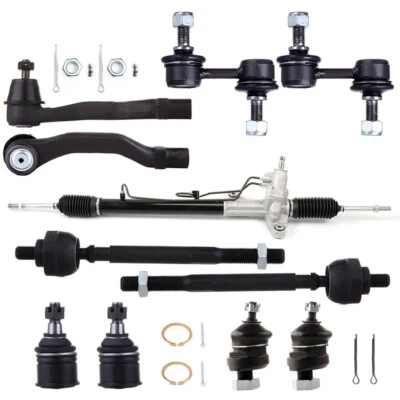 For 97-01 Honda CR-V 11pc Complete Power Steering Rack and Pinion Suspension Kit Foto 1 de 4