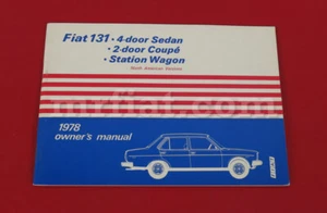 Fiat 131 sedán cupé furgoneta de estación manual del dueño 1978 nuevo - Imagen 1 de 1
