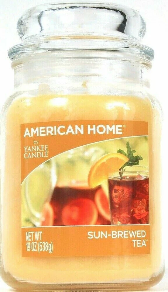 Large Clear Glass Jar American Home By Yankee Yellow Candle Sun Brewed Tea 19Oz - Image 1 of 1