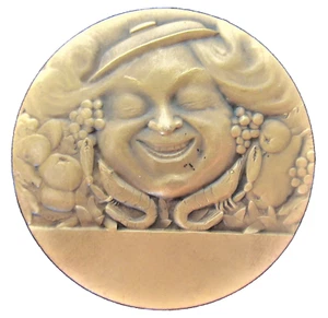 FRANCE-c. 1890-THE FRENCH CULINARY ARTS  - BRONZE MEDAL by DEL SARTE - VERY RARE - Picture 1 of 2