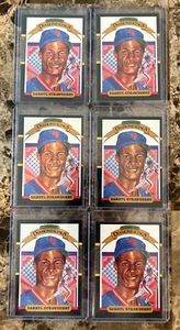 Lote de 6 tarjetas Darryl Strawberry Donruss Diamond King #4 1986 - Imagen 1 de 2