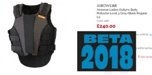 2018 reg L3 slim.Uk 12 ish.Body Protector Airowear Jump- XC- Compete- Ride Comfy - Picture 1 of 12