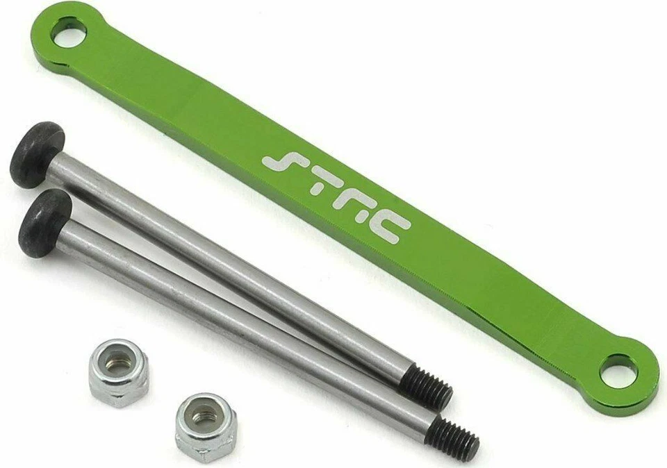 STRC ST2532XG GREEN FRONT HINGE PINS + BRACE TRAXXAS Stampede rustler SLASH Drag - Image 1 of 1