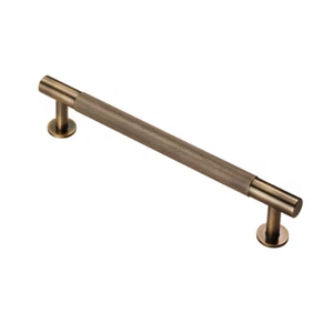 Carlisle Brass KNURLED Cabinet Handles T Bar & Cupboard Knob in ANTIQUE BRASS - Picture 1 of 7