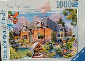 Ravensburger 1000pc Snowdrop Cottage#11 Howard Robinson 2018 Jigsaw Puzzle HTF - Picture 1 of 2