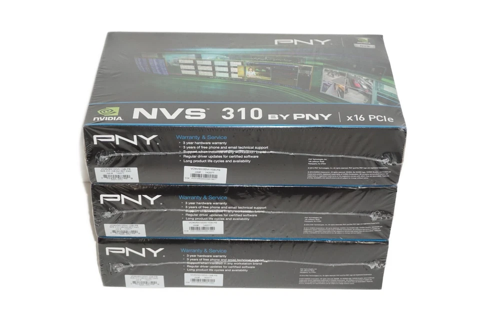 PNY NVIDIA NVS 310 1GB Graphic Card for DisplayPort or DVI VCNVS310DVI-1GB-PB 🔥 - Image 1 of 4