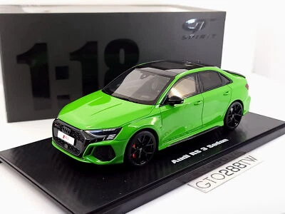 GT Spirit масштаб 1:18 AUDI RS3 седан 2021 - зеленый (LE 999) GT414 /RS 3 - Изображение 1 из 4