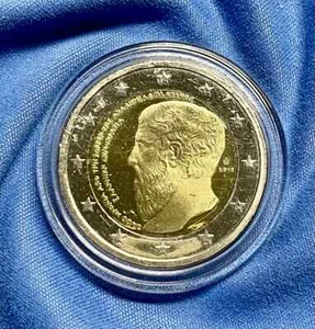 2 Euro Griechenland 2013 - Platonische Akademie  - St uz - in Kapsel - Bild 1 von 2