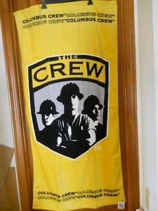New Columbus Crew Yellow Beach Towel MLS Soccer, Hardest Working Crew Logo 30x59 - Picture 1 of 5
