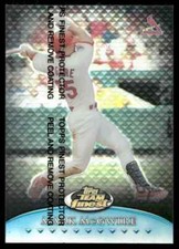 1999 Topps Team Finest BLUE Refractor Mark McGwire 144/150 Cardinals #TF2 C01