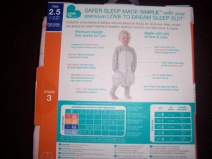Traje de dormir Love to Dream 2.5TOG para niños pequeños 24-36 meses talla 2 - Imagen 1 de 2