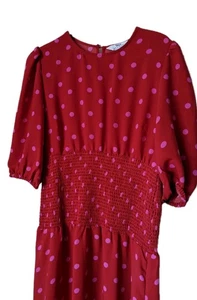 Dorothy Perkins Tall Women's lovely summer Red poker dot dress size 18 - Picture 1 of 12