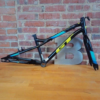 GT Grunge 16" Wheel Kids MTB Frameset Triple Triangle Black Steel   i21 - Image 1 of 4