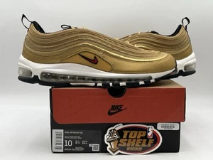 Nike Air Max 97 Metallic Gold OG Retro 2023 Size 10 Authentic Runner Trainer - Picture 1 of 11
