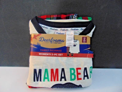 Dearfoams Acogedor Confort MAMÁ OSO 2 Piezas Pijama Conjunto Para Mujer Talla S (4-6) Nuevo en Paquete Foto 1 de 4