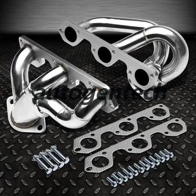 Pair 3-1 Shorty Exhaust Manifold Headers for Jeep Wrangler JK 3.8L V6 2007-2011  - Image 1 of 4