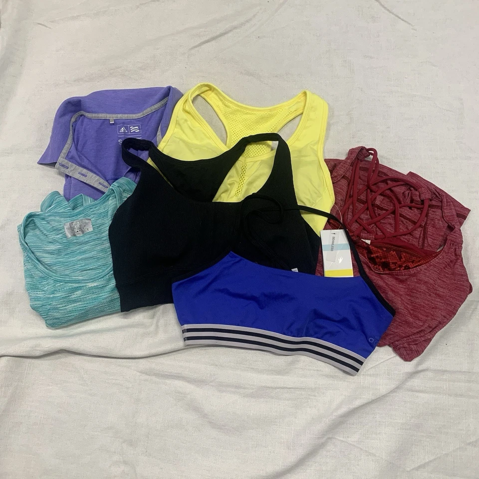 Adidas Zella Lululemon Athleta Talla S Sujetador Deportivo Acolchado Camiseta sin Mangas Lote de 6 Foto 1 de 4
