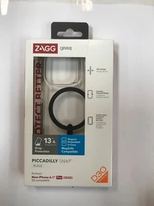 ZAGG Gear4 Piccadilly Snap Case w/ MagSafe for iPhone 14 Pro - BLACK - Picture 1 of 2
