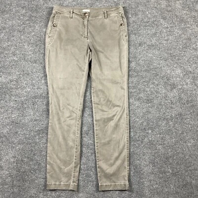 J.Jill Jeans Womens Size 8 Brown  Thin Denim Slash Button Pockets Straight Slim - Image 1 of 4