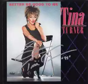 Tina Turner signiert Original 45 RPM Schallplatte Bild Hülle POP COA - Bild 1 von 1